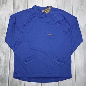 NEW Ariat Rebar Heat Fighter Long Sleeve T-Shirt Men's Medium Blue Work Hard